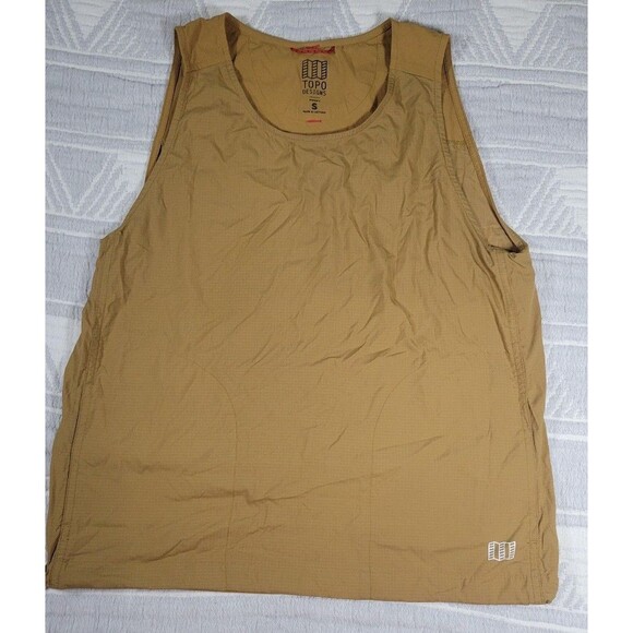 Topo Designs Women’s Work Vest Size S Tan Utility Outdoor Pockets - Picture 1 of 10